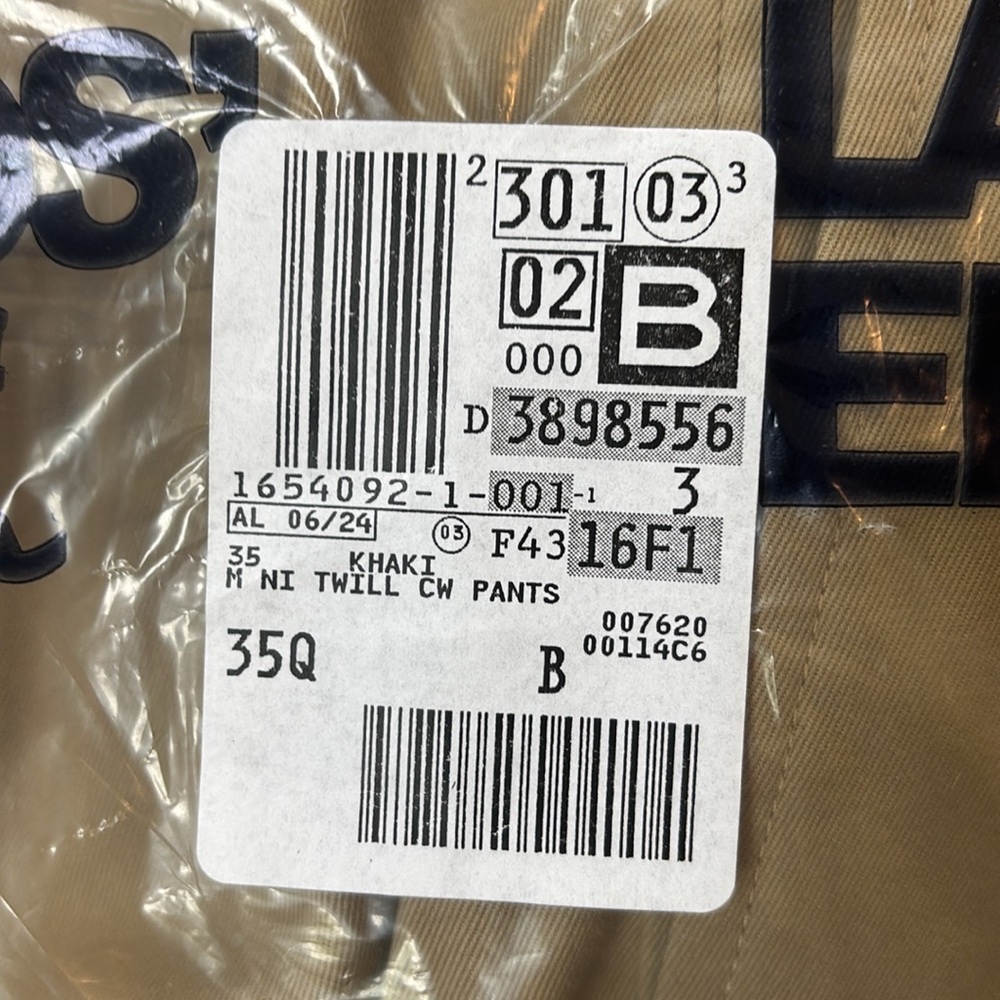 NWT Lands' End Traditional Fit Comfort Waist Chino Pants in Khaki Size 35 - Picture 10 of 10